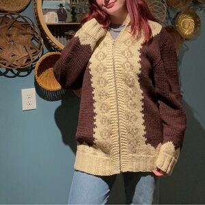 Vintage Cowachan style sweater